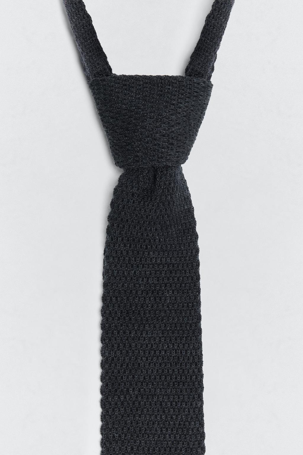 Вязанный галстук из 100% шерсти soshiotsuki x zara