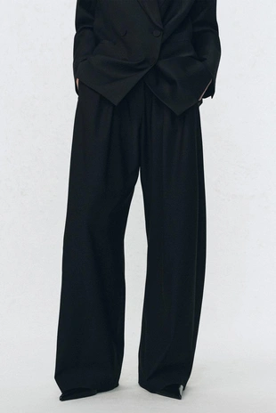 Шерстяные брюки с защипами SOSHIOTSUKI X ZARA- Заказать в России