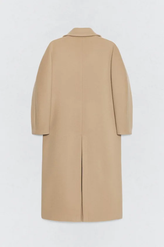 Пальто из шерстяно-миксовой пряжи Zara «Soshiotsuki»