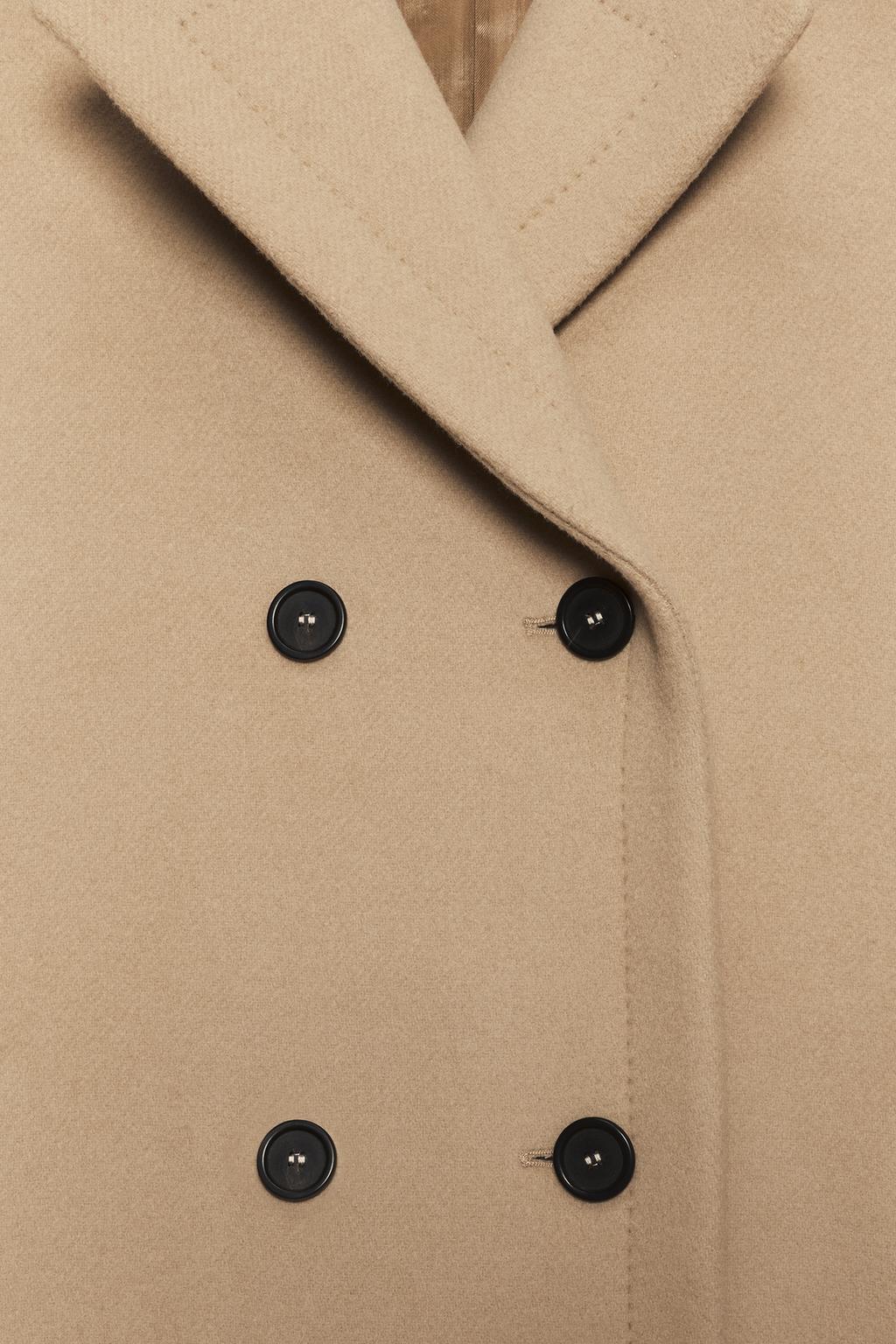 Пальто из шерстяно-миксовой пряжи soshiotsuki x zara