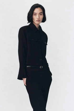 Пиджак с плечевыми накладками SOSHIOTSUKI X ZARA- Заказать в России