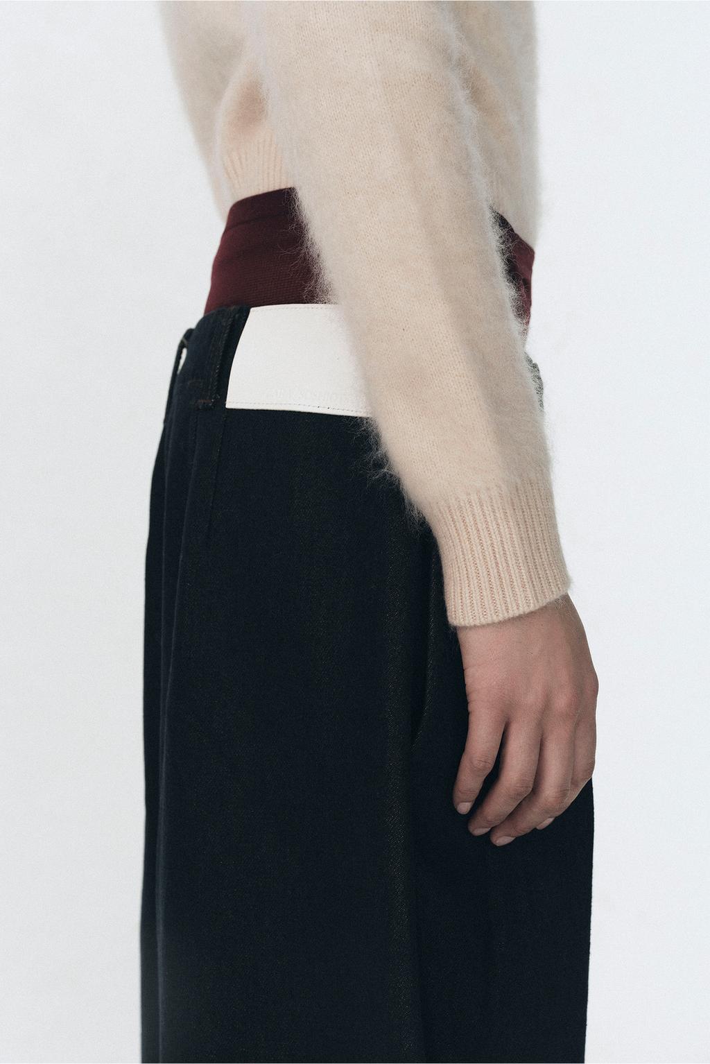 Джинсы широкие со складками soshiotsuki x zara