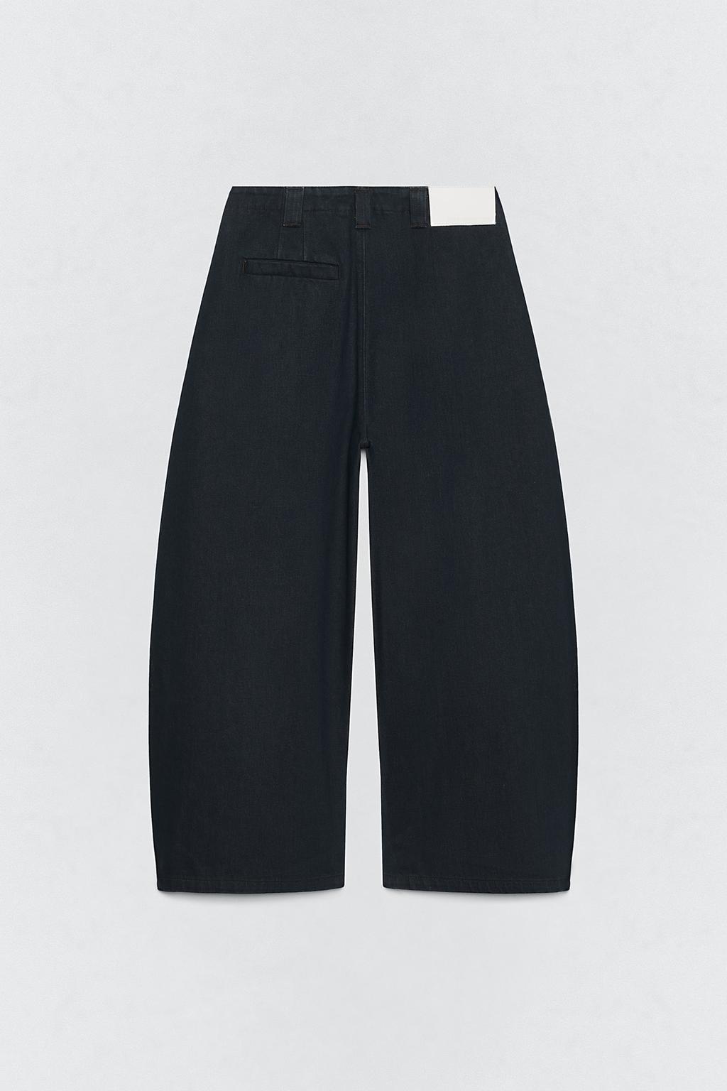 Джинсы широкие со складками soshiotsuki x zara