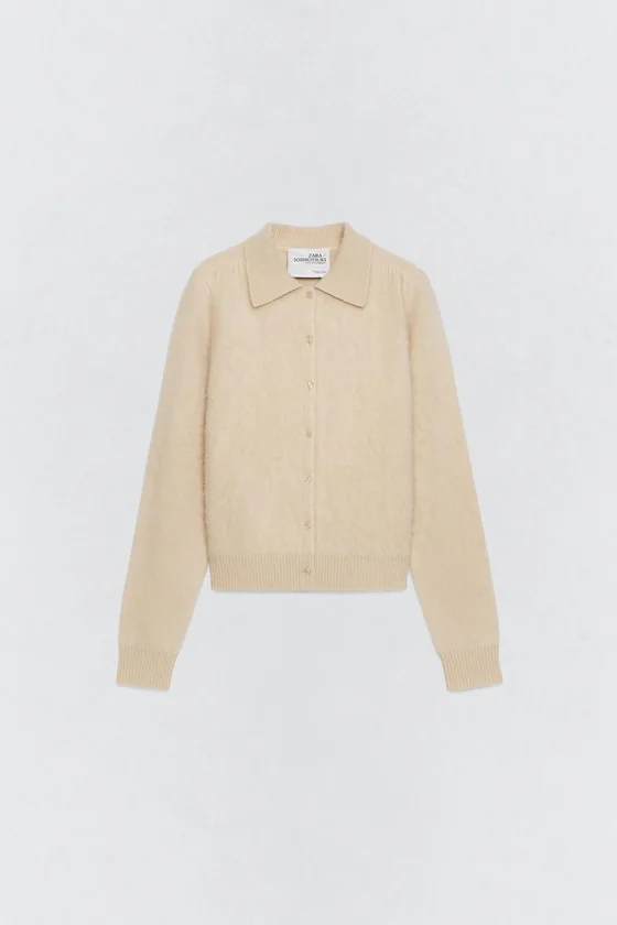Пиджак с воротником поло из шерсти Zara «Soshiotsuki»