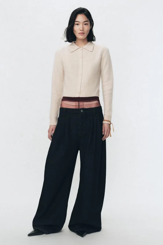 Пиджак с воротником поло из шерсти Zara «Soshiotsuki»