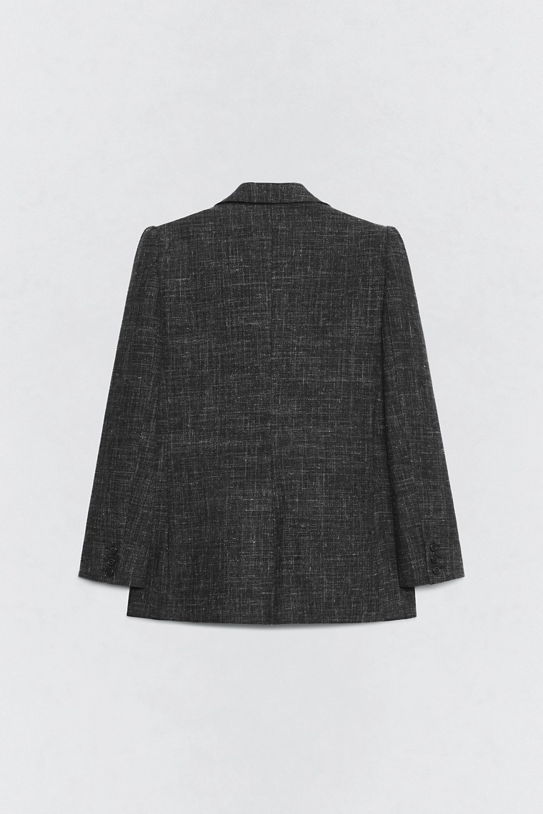 Двубортный пиджак с шерстью soshiotsuki x zara