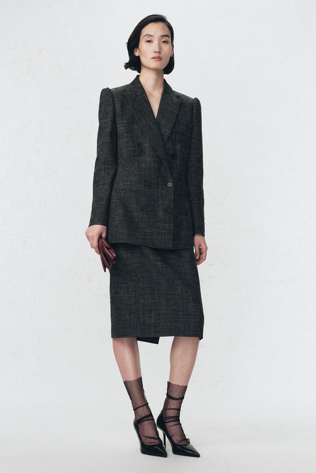 Юбка-карандаш из шерстяной смеси soshiotsuki x zara