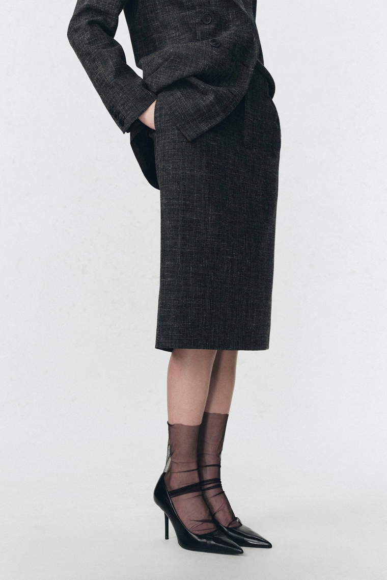 Юбка-карандаш из шерстяной смеси soshiotsuki x zara