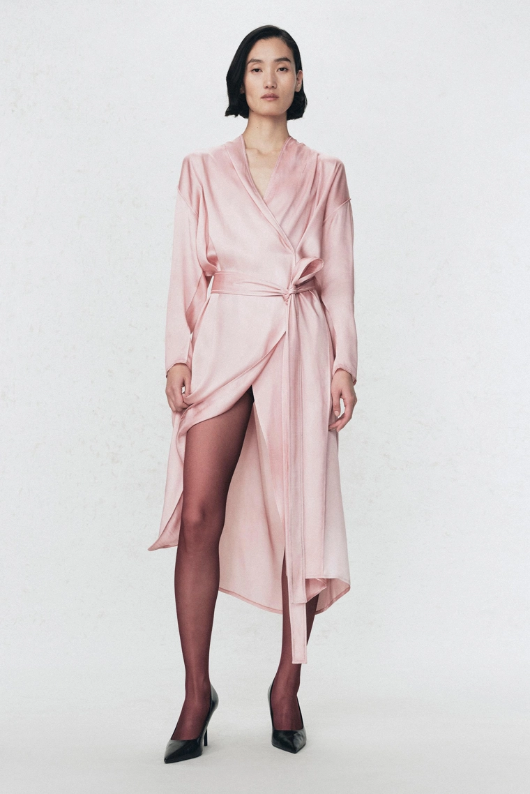 Сарафан со шнуровкой из атласа soshiotsuki x zara