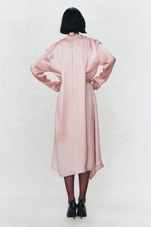 Платье с поясом из атласа SOSHIOTSUKI X ZARA- Заказать в России