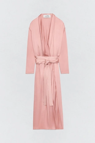 Платье с поясом из атласа SOSHIOTSUKI X ZARA- Заказать в России