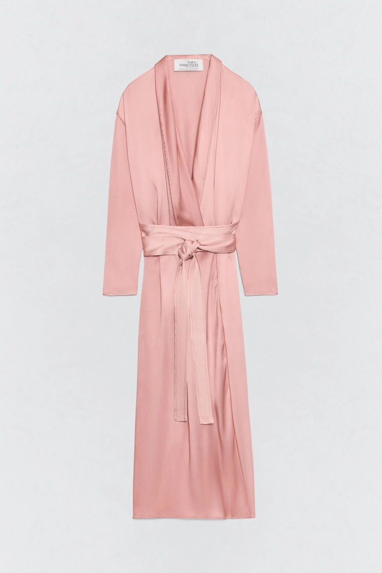 Сарафан со шнуровкой из атласа soshiotsuki x zara