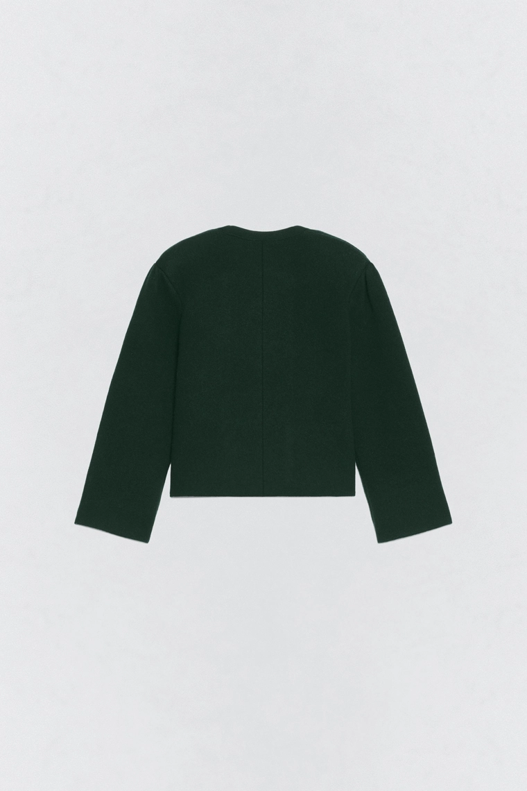 Жакет с плечевыми накладками из шерсти soshiotsuki x zara