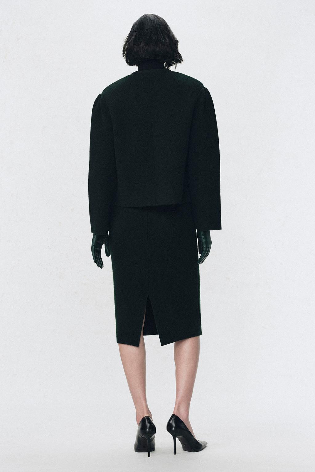 Миди-юбка из 100% шерсти soshiotsuki x zara