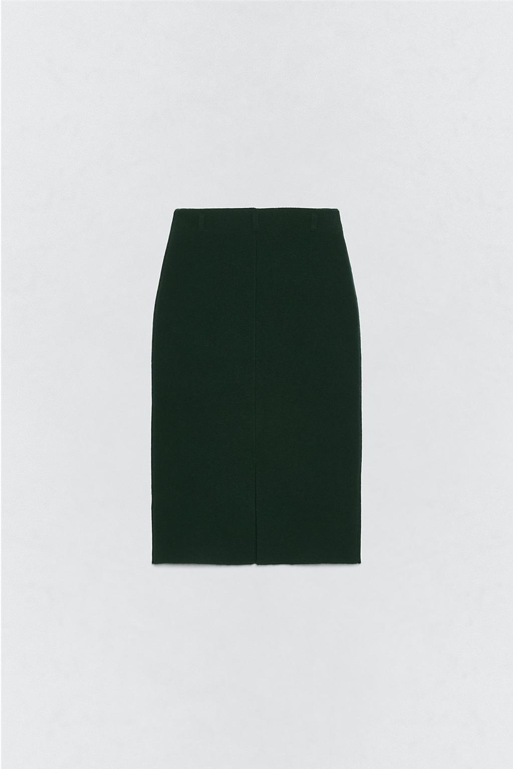 Миди-юбка из 100% шерсти soshiotsuki x zara