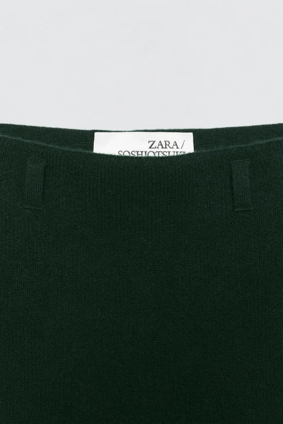 Миди-юбка из 100% шерсти Zara «Soshiotsuki»