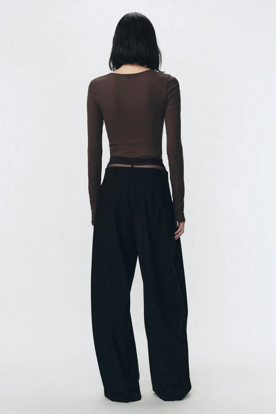 Футболка с воротником хэнли Zara «Soshiotsuki»