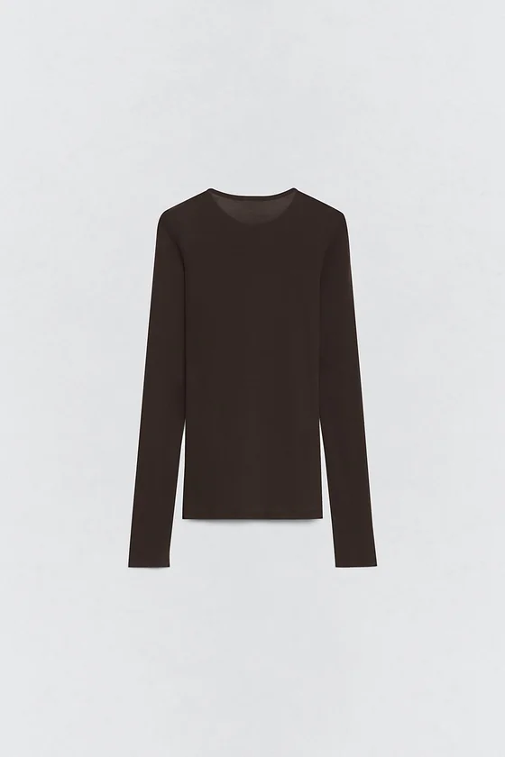 Футболка с воротником хэнли Zara «Soshiotsuki»