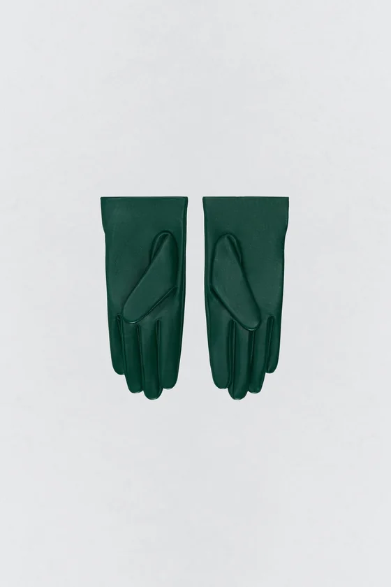 Кожаные перчатки с вышивкой Zara «Soshiotsuki»