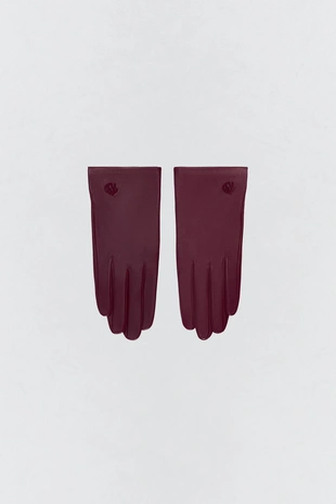 Кожаные перчатки с вышивкой SOSHIOTSUKI X ZARA- Заказать в России