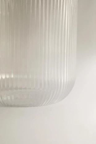 Набор для ночи из боросиликатного стекла с полосатым дизайном (набор из 2)- Заказать в России