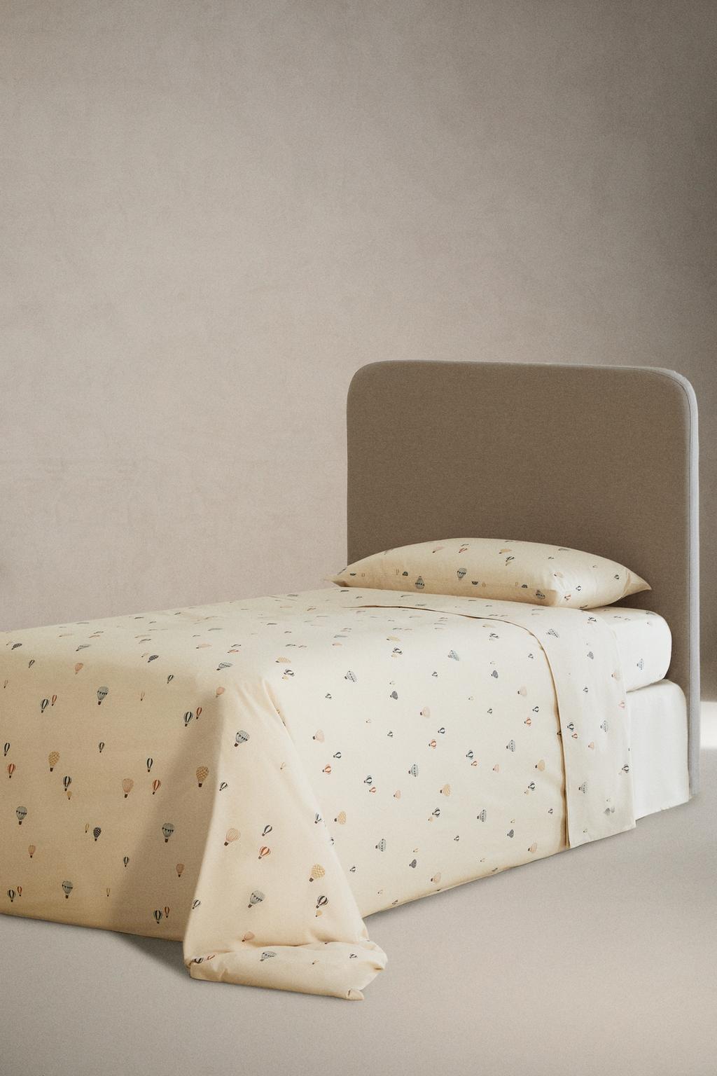 Детские накатанные простыни с воздушными шариками