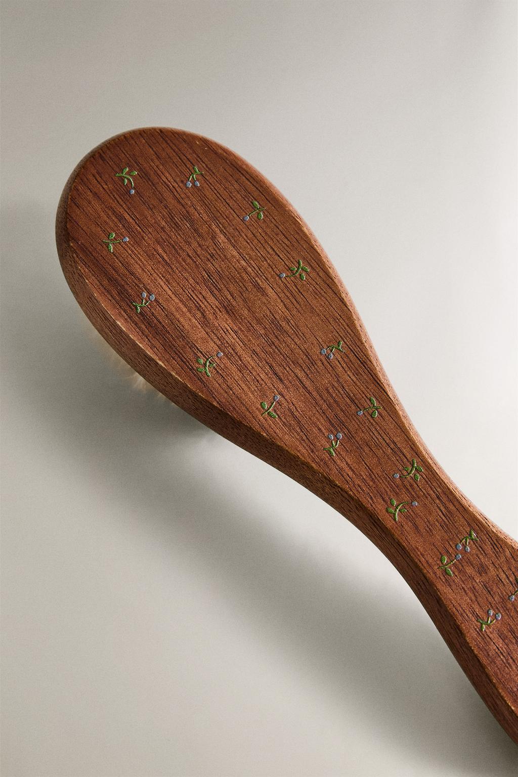 Набор расчёска и щётка для малышей с цветочным узором