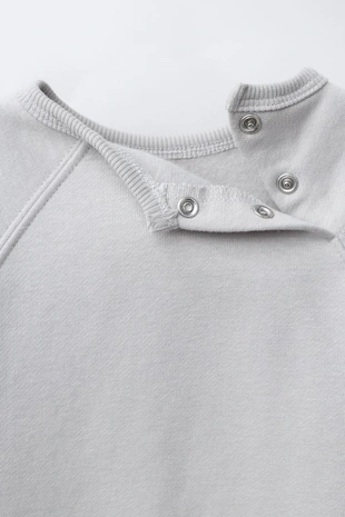 Pearl grey | 4174/503/804 - Zara Комплект из толстовки и брюк-джоггеров с вышивкой пингвина