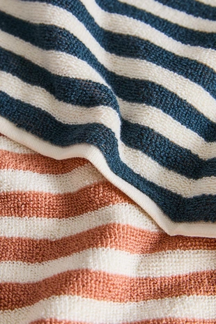 Детское двустороннее полотенце с полосками- Заказать в России