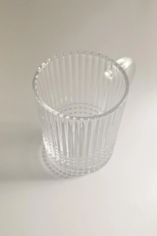 Стеклянный кружка с объемным геометрическим дизайном- Заказать в России