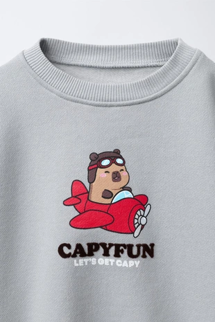 Толстовка с принтом CAPIBARA CAPYFUN ©- Заказать в России