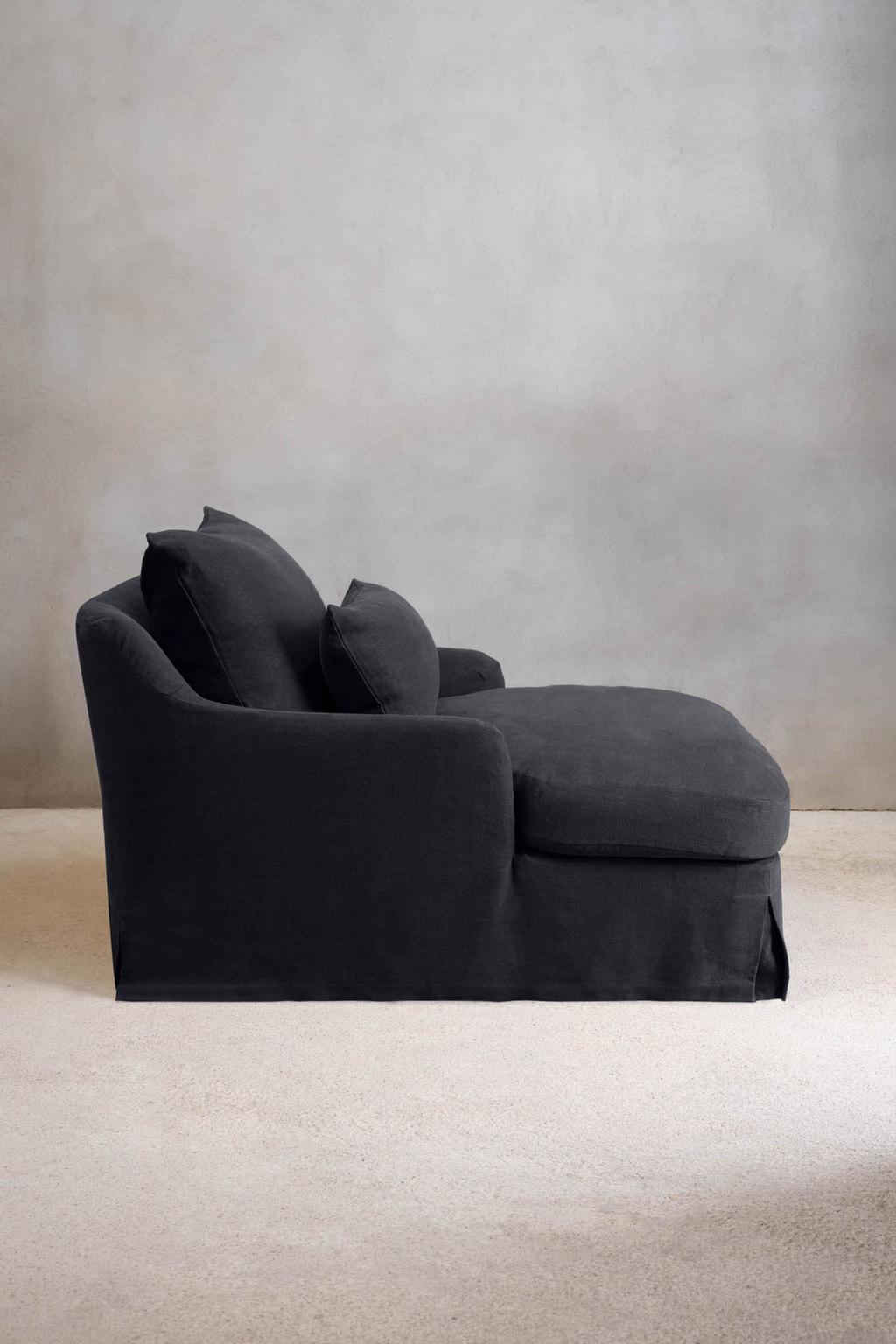 Чехол на диван loveseat 01 из льна