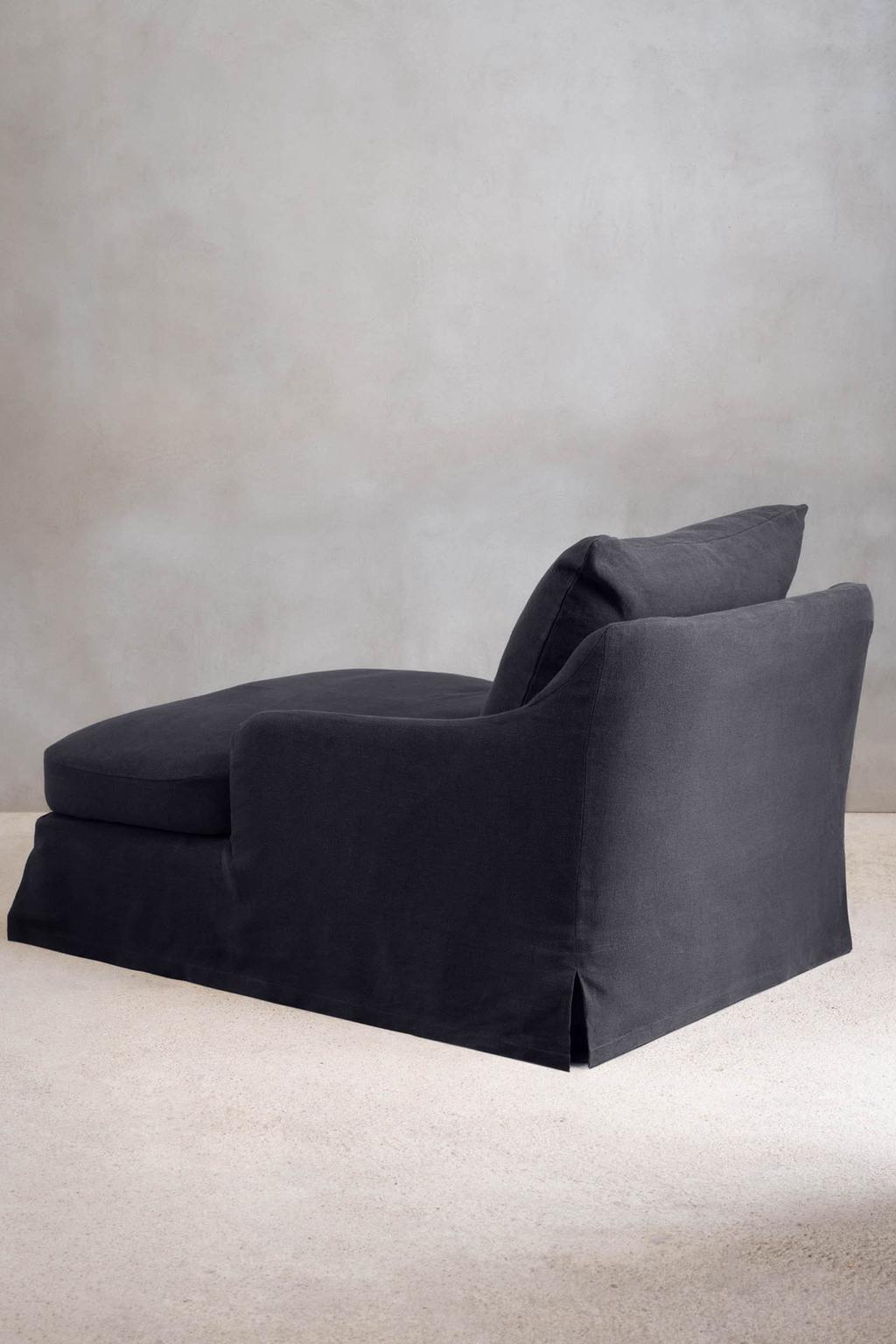 Чехол на диван loveseat 01 из льна