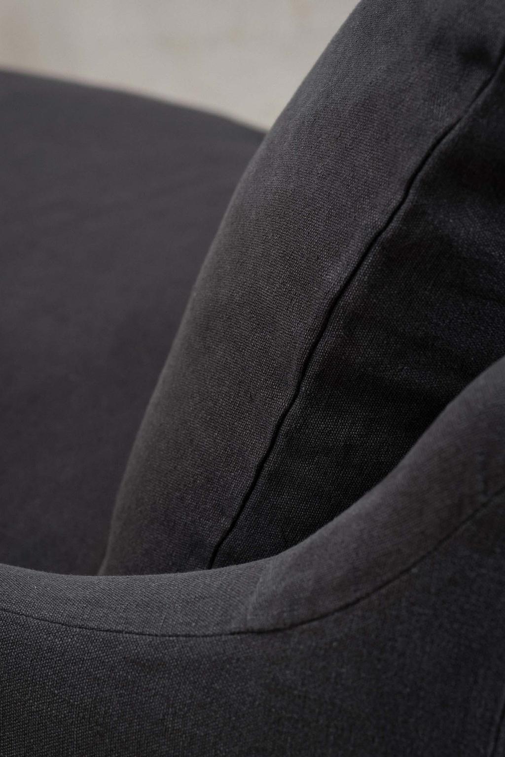 Чехол на диван loveseat 01 из льна