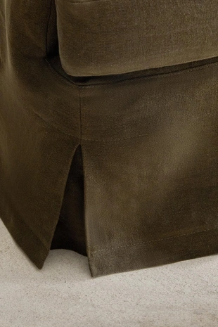 Кресло 01 с чехлом из льна- Заказать в России