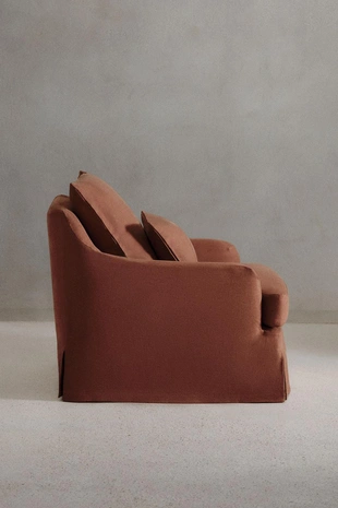 Кресло 01 с чехлом из льна- Заказать в России