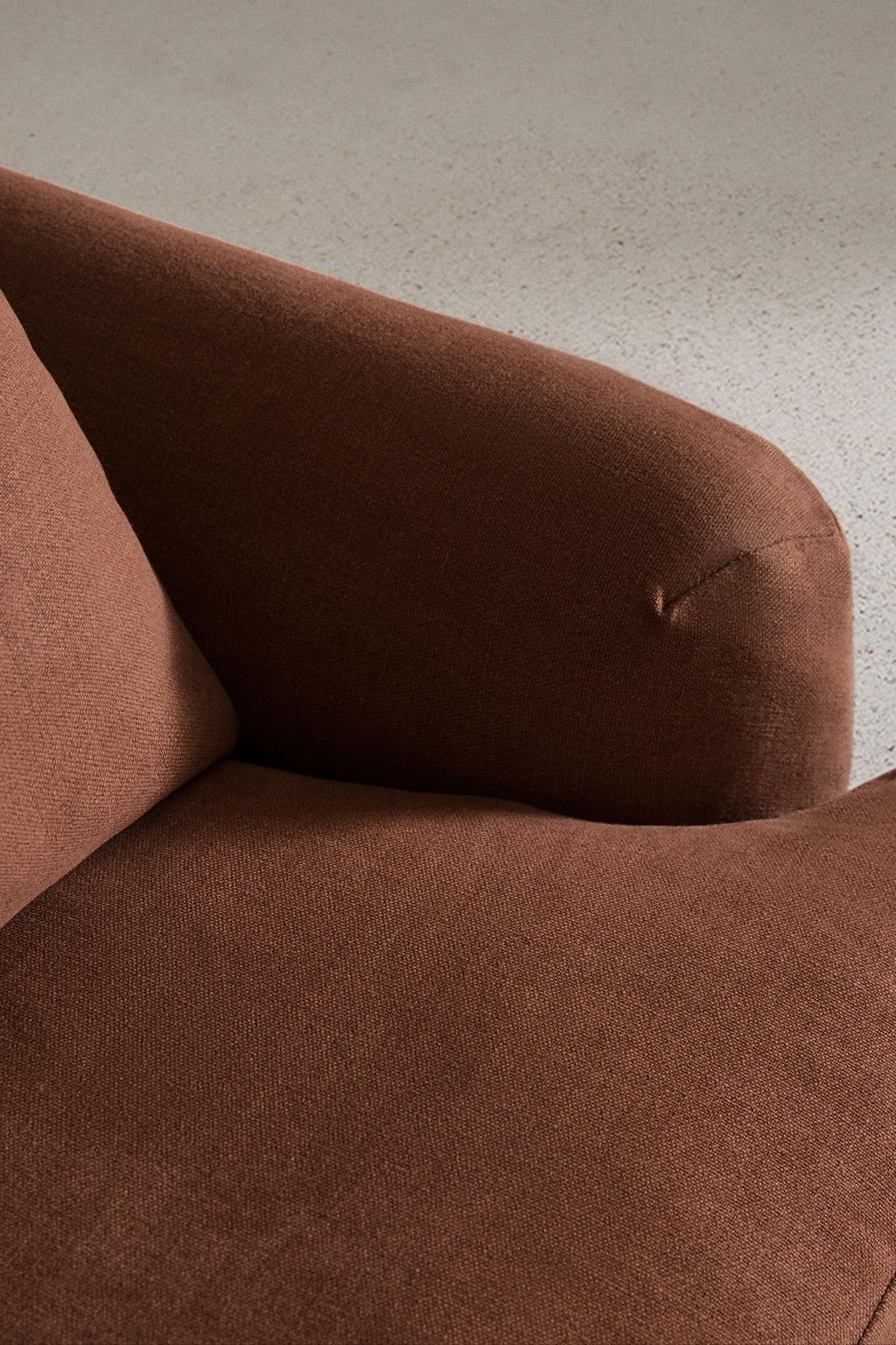 Кресло 01 с чехлом из льна