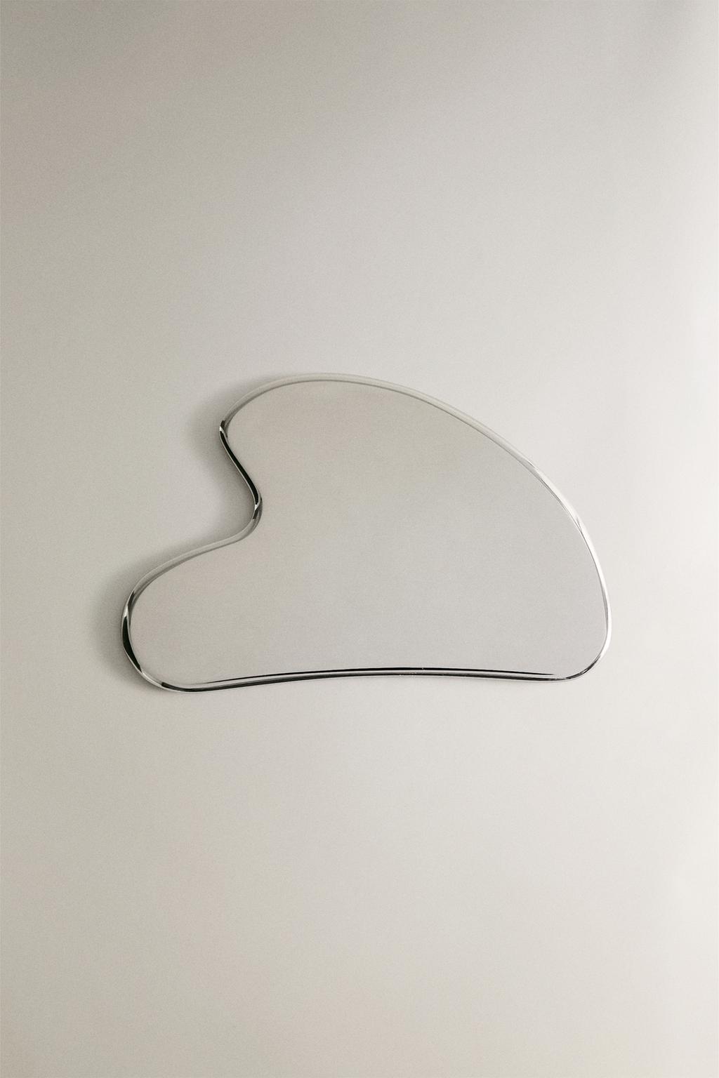 Металлический массажер для лица гуа ша