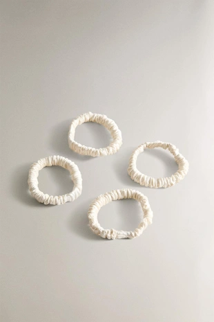 Резинка для волос из мягкого шелка мульберри- Заказать в России