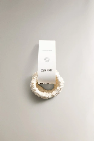 Резинка для волос из мягкого шелка мульберри- Заказать в России