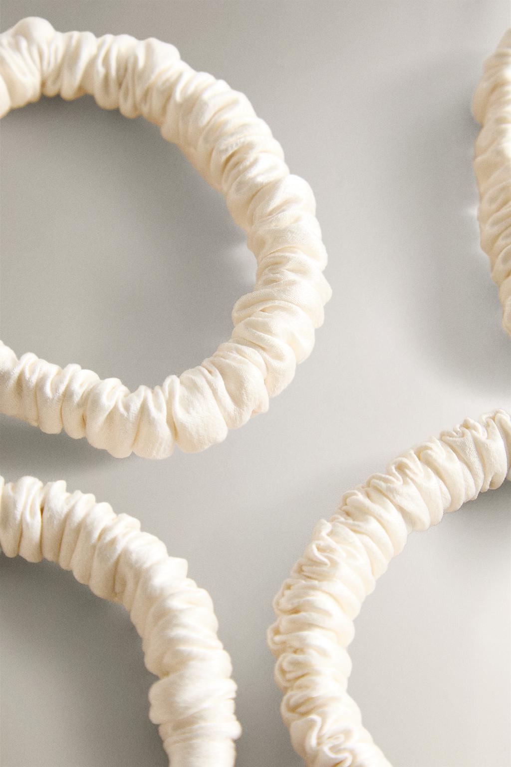 Резинка для волос из мягкого шелка мульберри