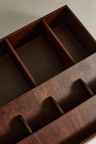 Большой деревянный органайзер для макияжа- Заказать в России