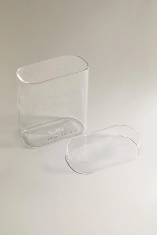 Банк для ванной комнаты из боросиликатного стекла с буквами- Заказать в России