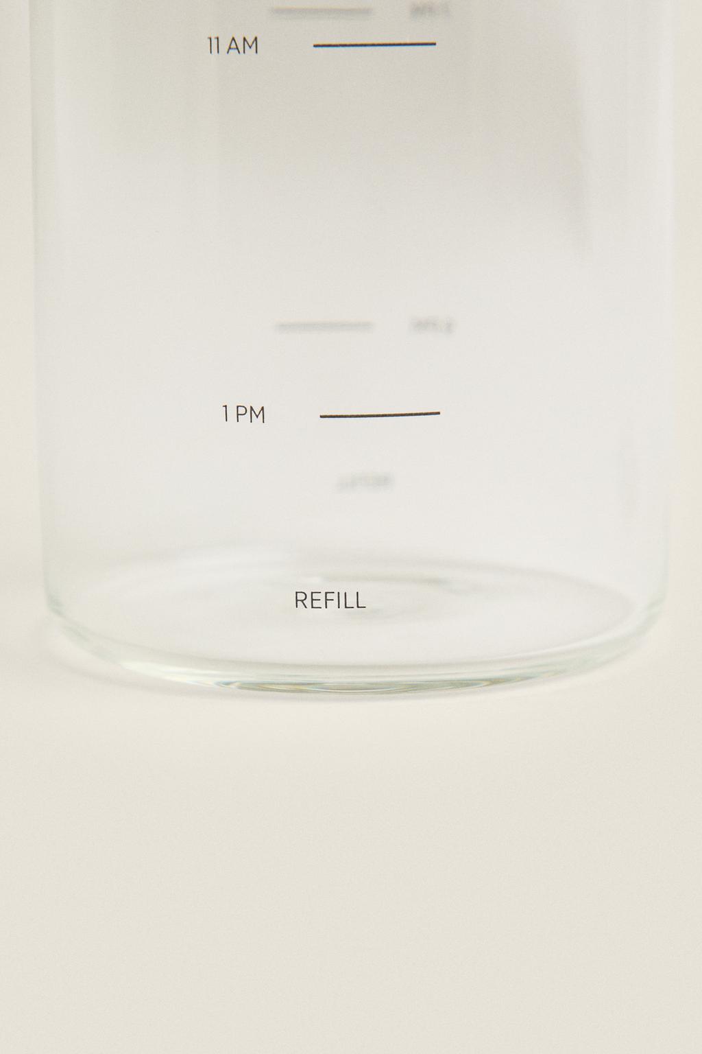 Бутылка из боросиликатного стекла с дубовой крышкой