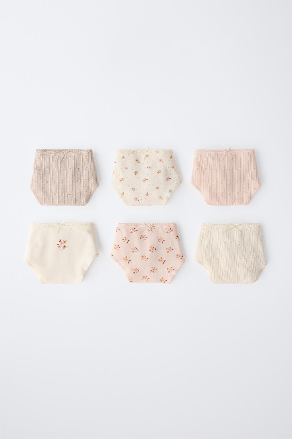 6-14 ЛЕТ/НАБОР ИЗ ШЕСТИ ТРУСОВ С ЦВЕТОЧНЫМ ПРИНТОМ
