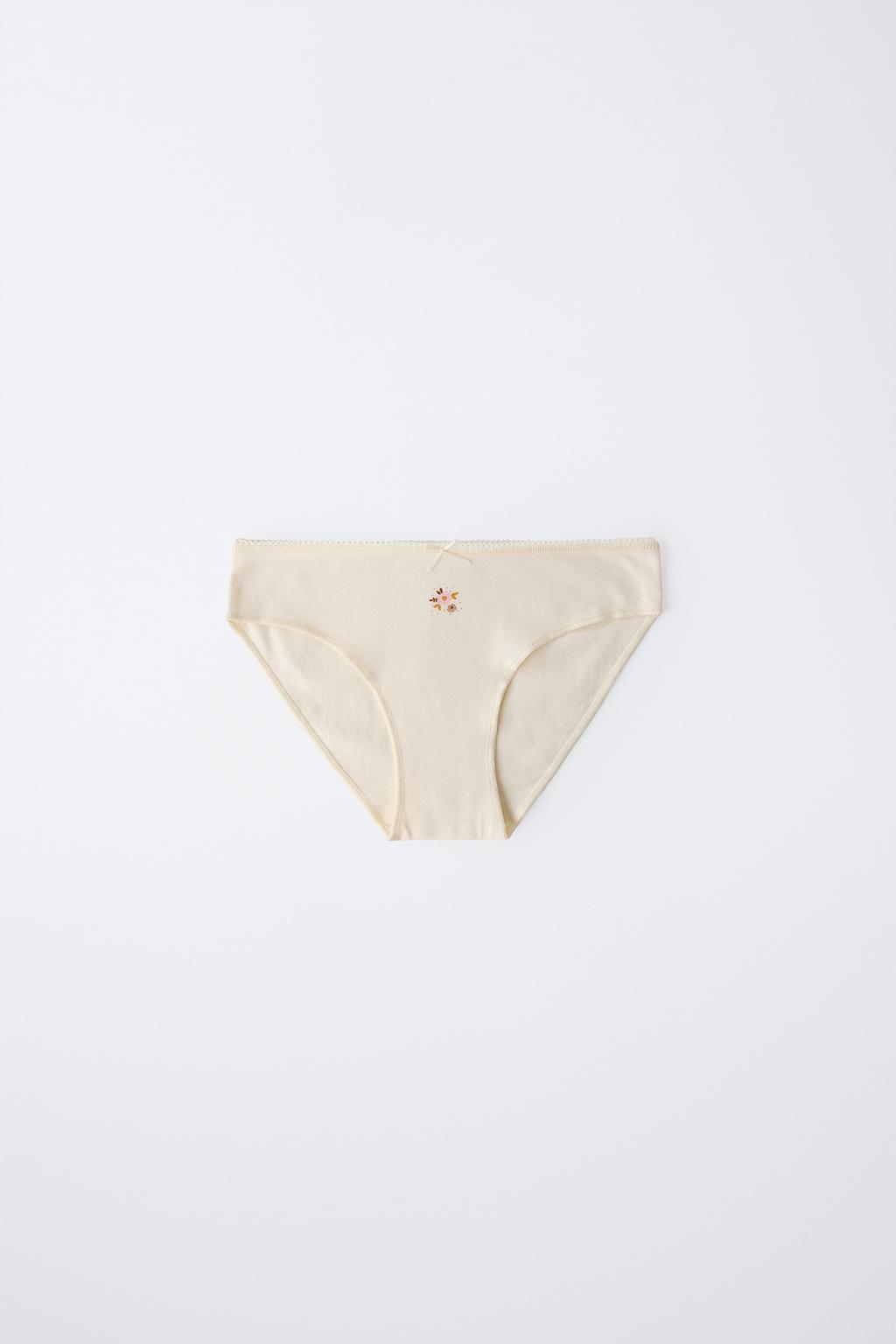 6-14 ЛЕТ/НАБОР ИЗ ШЕСТИ ТРУСОВ С ЦВЕТОЧНЫМ ПРИНТОМ