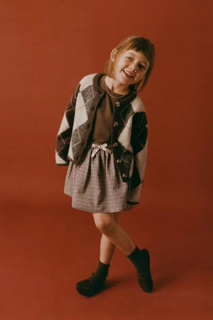 Купить Zara Вязаный кардиган с узором «ромбы»