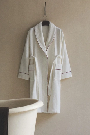 Халат с оборкой (400 г/м²)- Заказать в России