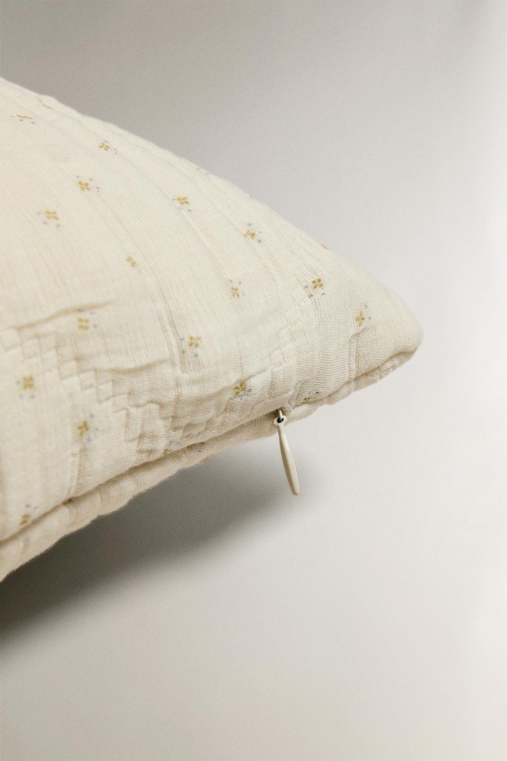 Детский чехол для подушки из муслина с цветочным узором