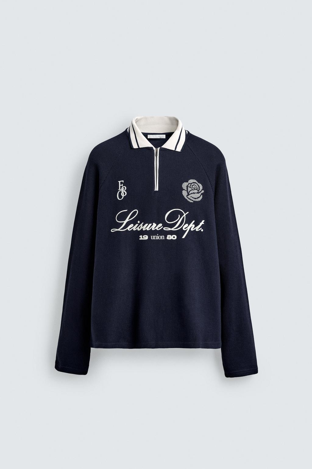 ПОЛО С КОНТРАСТНЫМ ПРИНТОМ